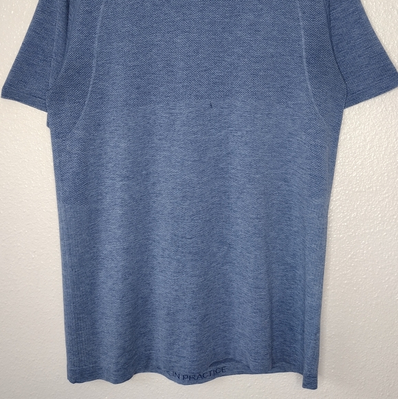 Lululemon Men's Blue Short Sleeve Workout Running Athletic T-Shirt Sz L - Picture 4 of 14